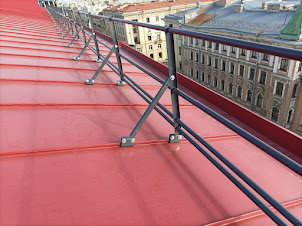 Кровельное ограждение со снегозадержателем на фальцевую кровлю FISHER Кровельное ограждение со снегозадержателем на фальцевую кровлю