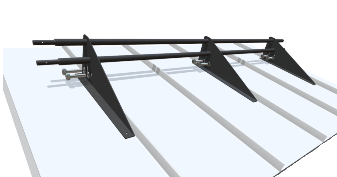 Снегозадержатель трубчатый STANDART на фальцевую крышу Снегозадержатель трубчатый STANDART на фальц