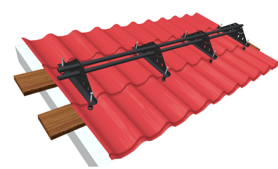 Снегозадержатель FISHER на металлочерепичную крышу Снегозадержатель FISHER на металлочерепицу