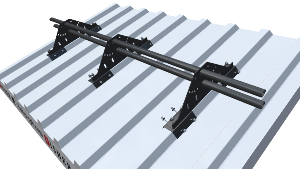 Снегозадержатель FISHER на сэндвич Снегозадержатель трубчатый FISHER на сэндвич-панель