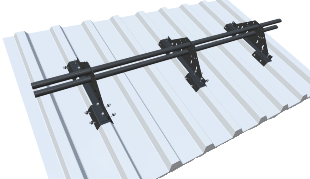 Снегозадержатель трубчатый FISHER на сэндвич-панель Снегозадержатель FISHER на сэндвич-панель